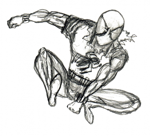 Scarlet-Spider sketch 1