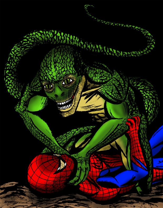 Amazing Spider-man Vs Lizard Movie version color