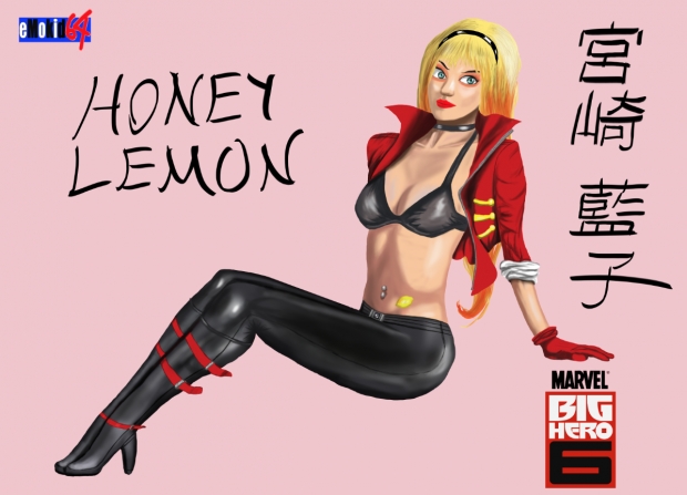 Honey Lemon Digitally Painted