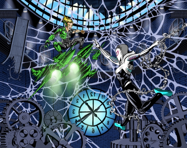 Gwen Stacy's Revenge (with web) Colored