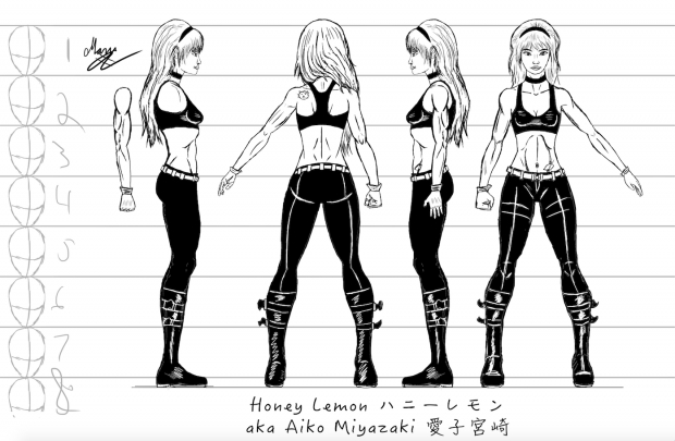 Honey Lemon Character Sheet #1
