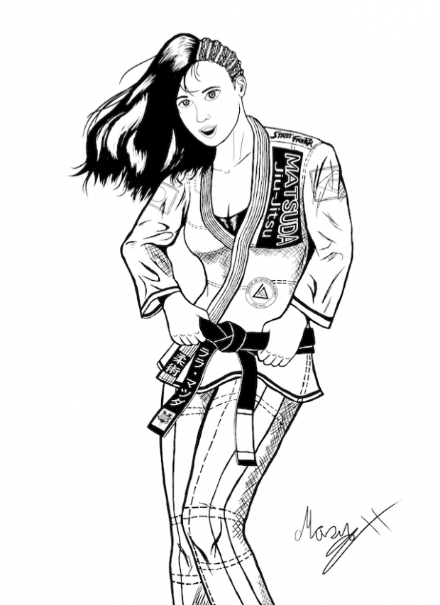 Laura Matsuda Brazilian Jiujutsu Gi inked