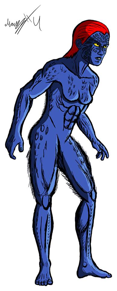 Jennifer Lawrence as Raven Darkholme / Mystique Clip Art