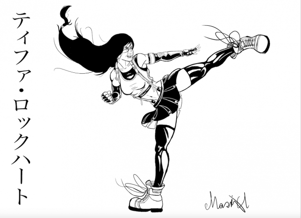 Tifa Lockhart side kick Inked