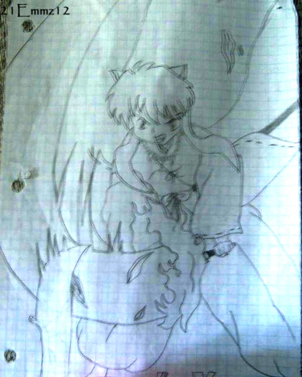 Inuyasha With His Sword