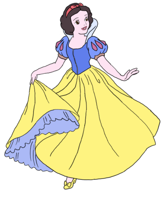 Snow White Line Art~ COLORED