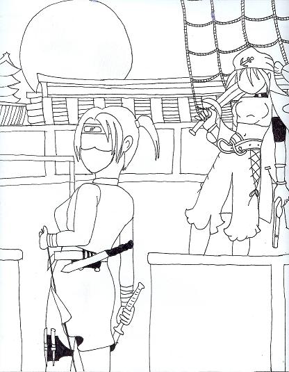 Candy the Ninja and Jess the Pirate