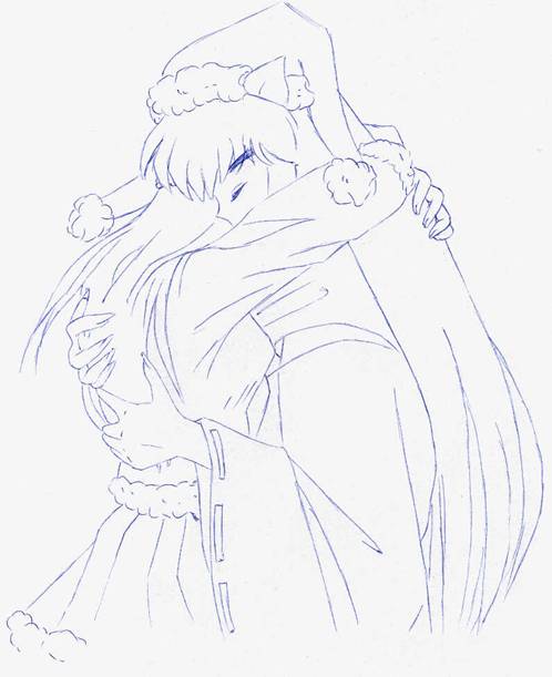 Inuyasha And Kagome X-mas Hug