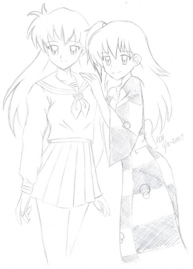 Kagome And Rin From Inuyasha