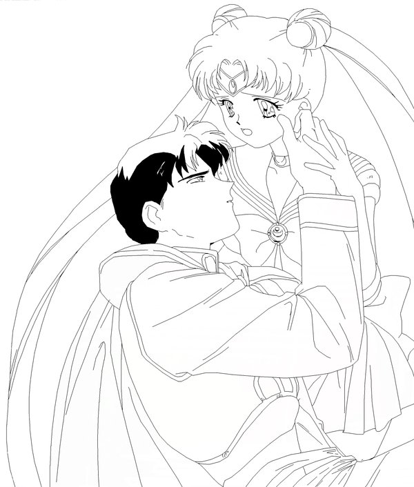 Sailor Moon And Endymion - Blank
