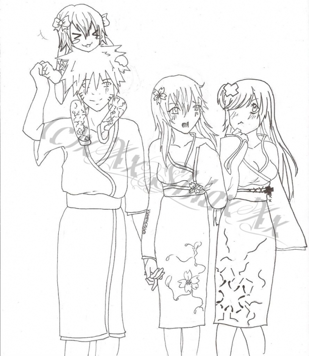 A day at a festival (lineart)