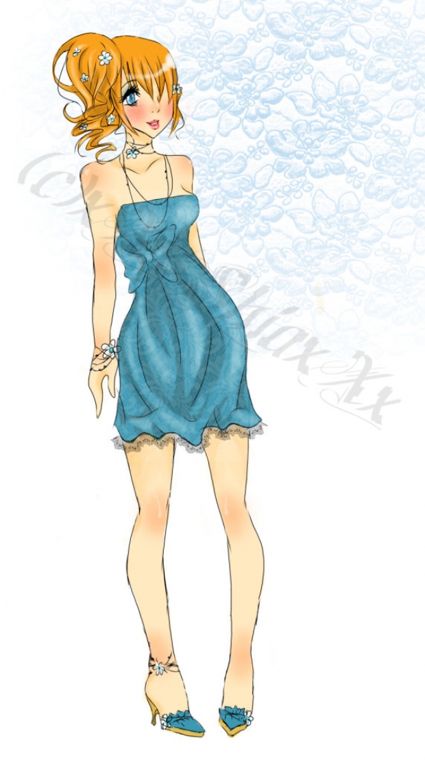 Kari's dress colored~ for Jisa
