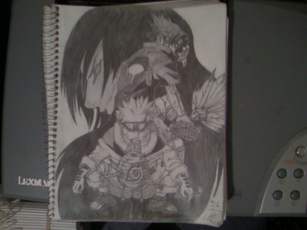 Naruto, Sasuke, and Orochimaru