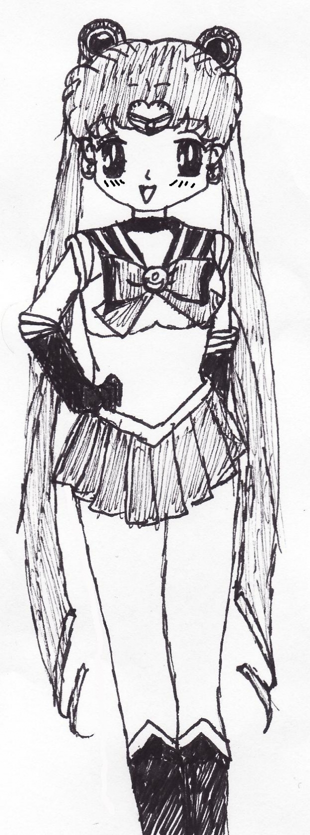 Dark Sailor Moon scetch