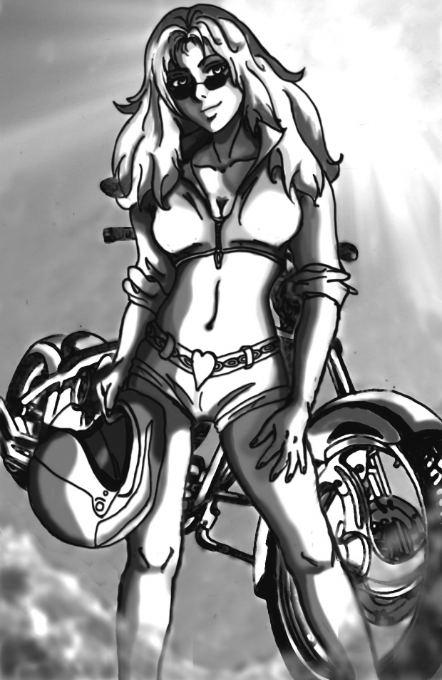 Motobike girl