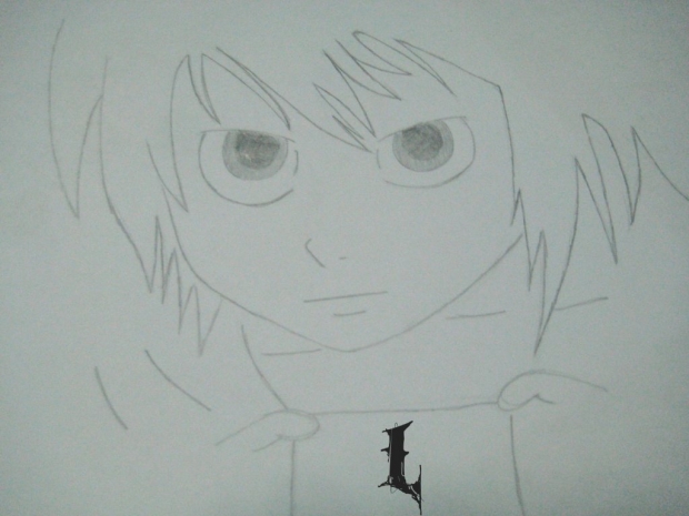 L Lawliet.... (hehe L as a boy.)