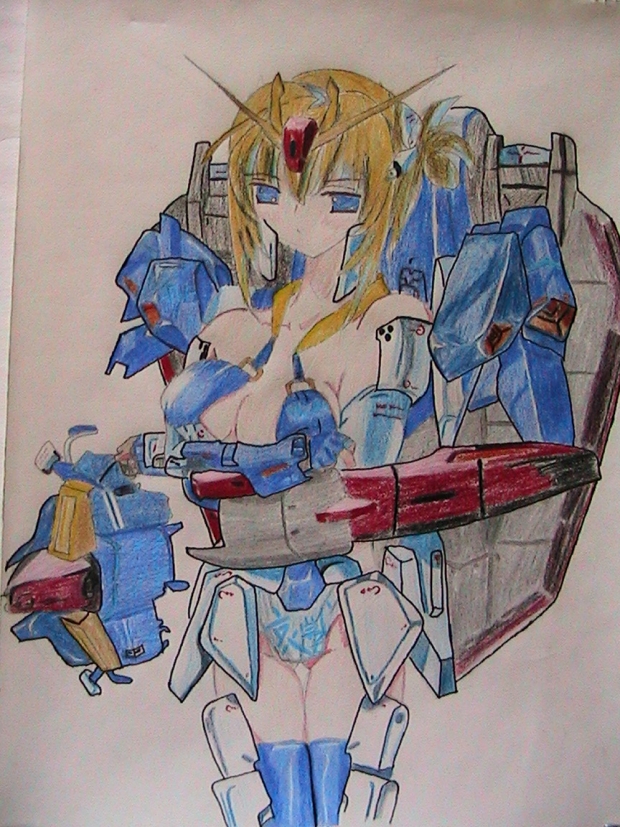 Zeta Gundam Girl (colored)