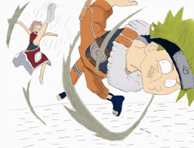 NAruto got kicked!!!!