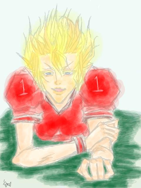 In The Grass He Grins