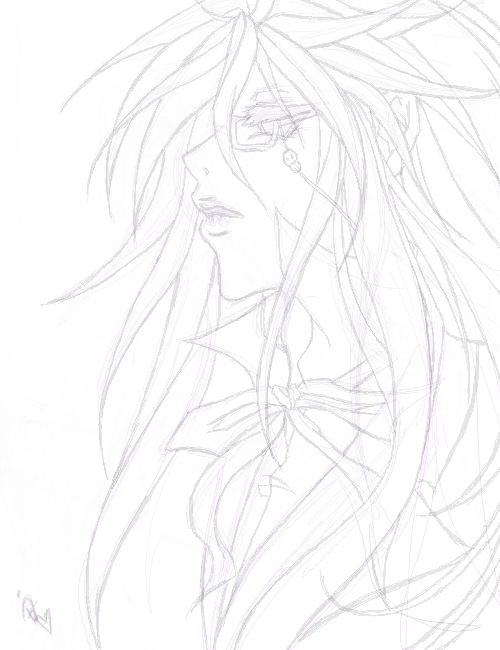 Project: Girly Grell, Messy Sketch