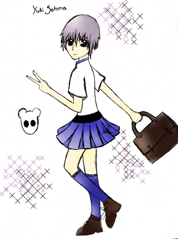 Yuki Sohma in a Skirt^_~