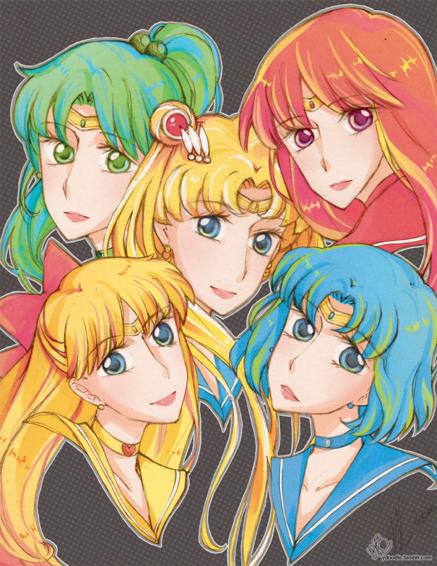 Inner Sailor Scouts Coloured