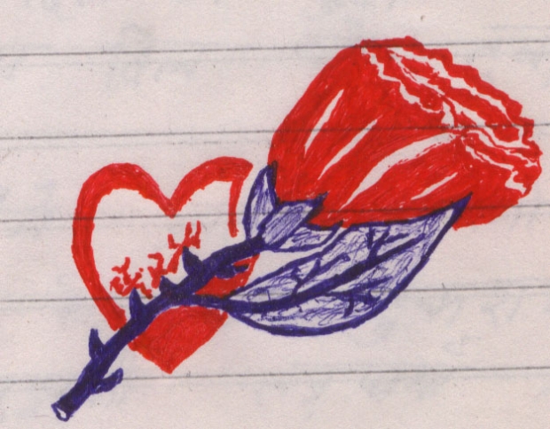 heart broken by my rose