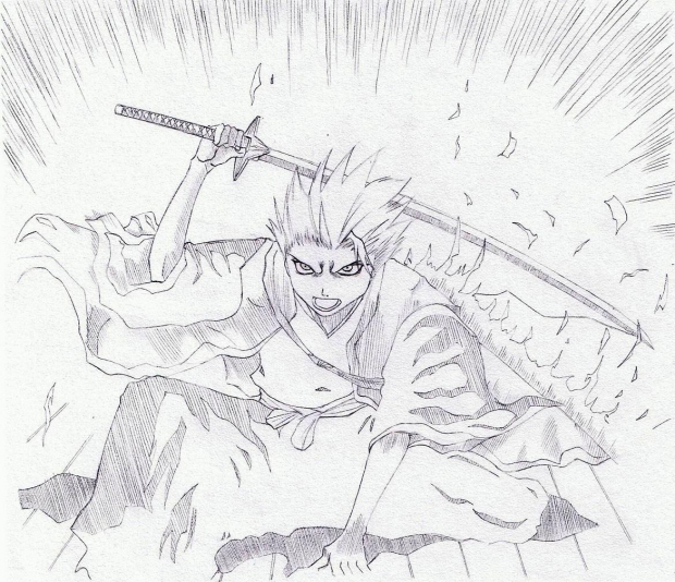Toshiro Hitsugaya Angry - Pencil