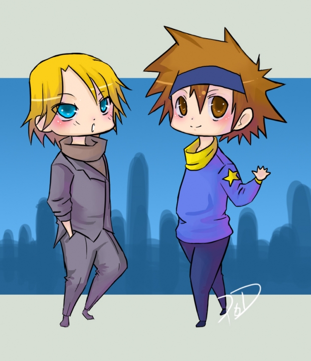 Chibi Yama and Taichi