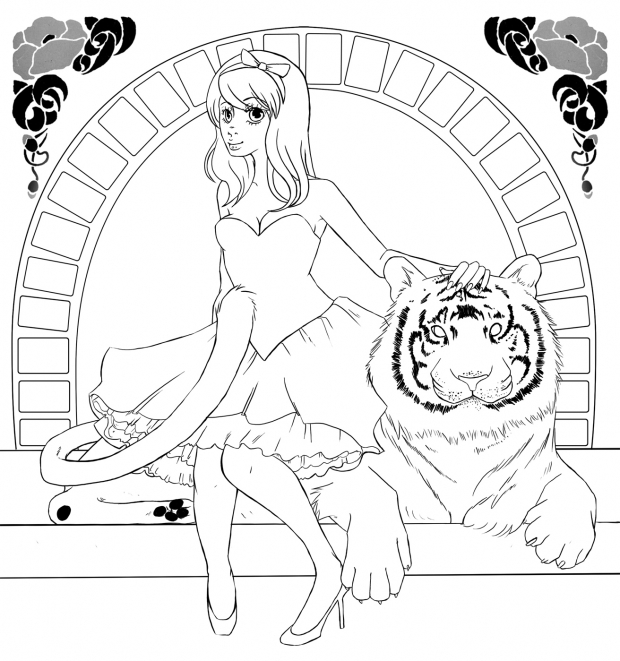 Tiger - Lineart