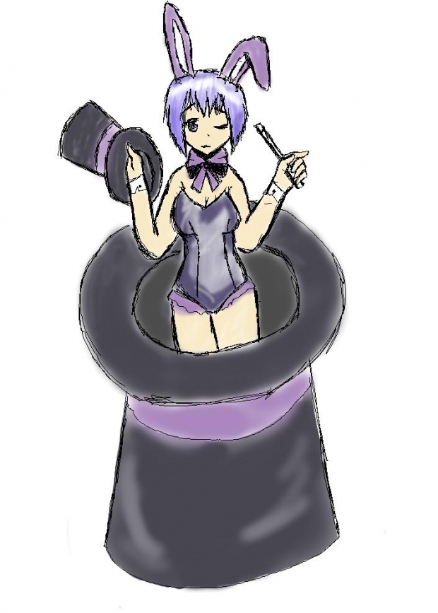 Bunny girl in tha hat O_O