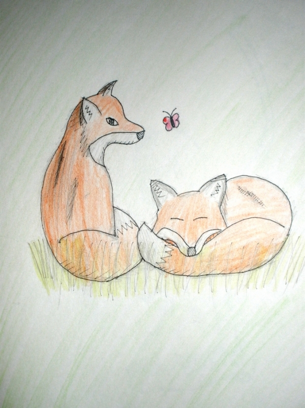 A Quick Rest [inked and colored]