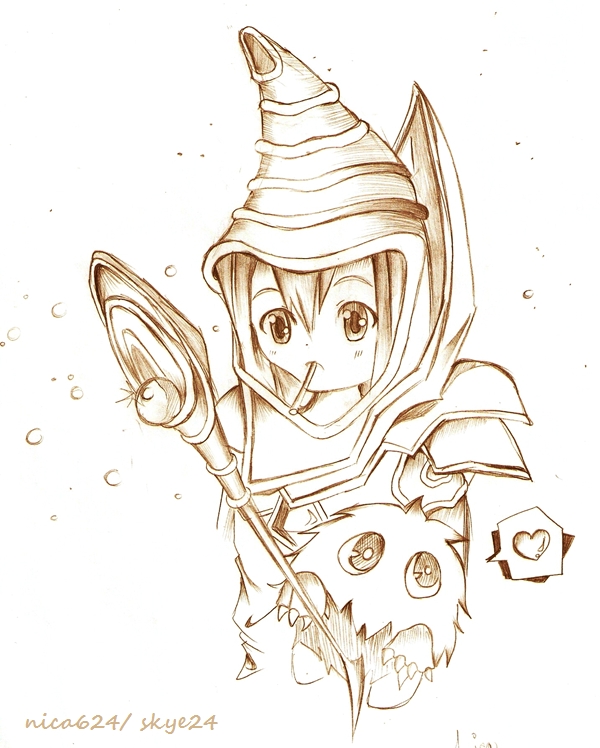 Dark Magician and Kuribo Chibi