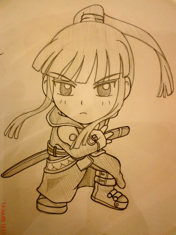 Yuu Kanda Chibi Sketch