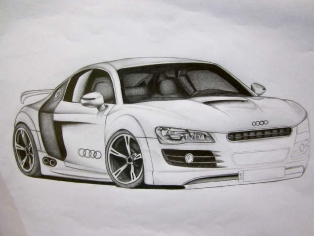 Audi R8 Sketch 2