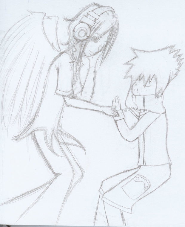 Joshua and Neku take a nap