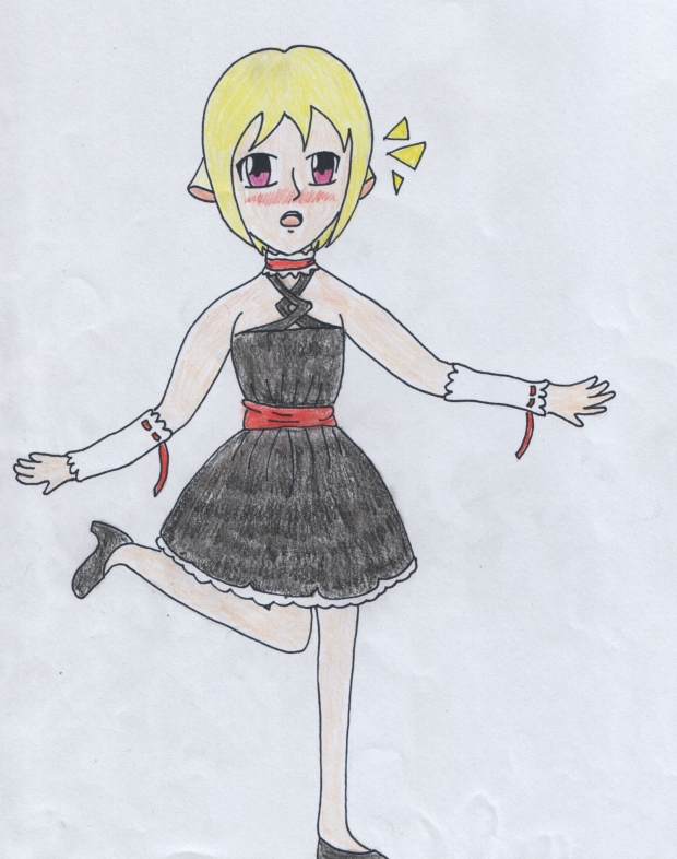 Chidori in her Maid/Gothic Bellerina dress