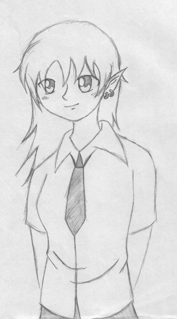 Elfin Schoolgirl - sketch