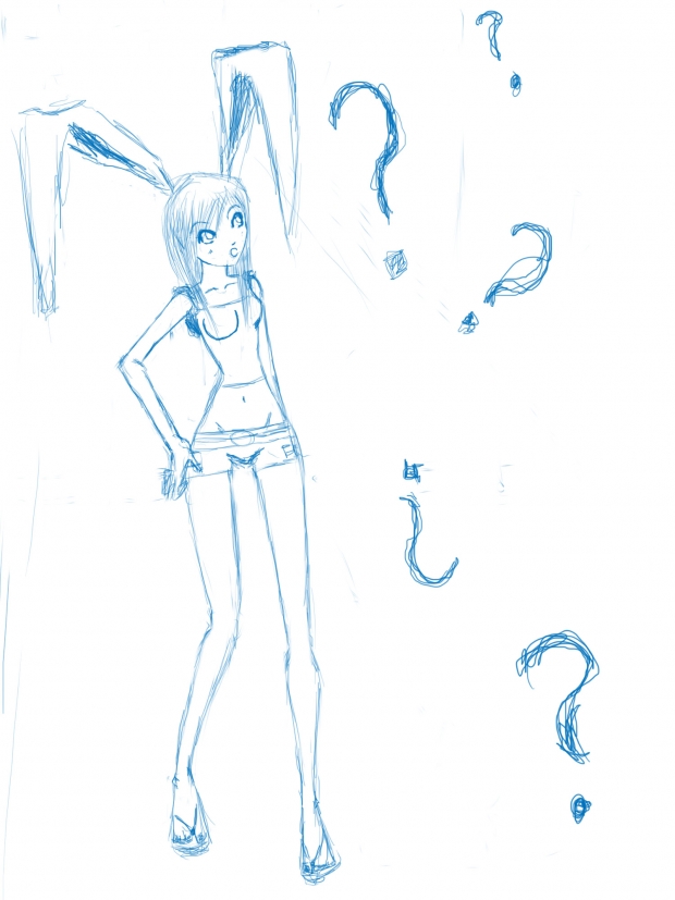 Sketch- Bunny ish Lost with out you :(