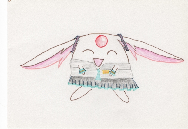 Mokona cosplay: Hatsune Miku