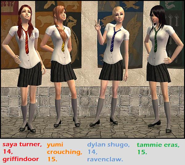 my harry potter OCs in sims 2!