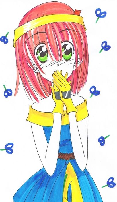 Girl In Yellow And Blue