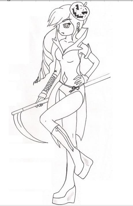 Halloween Fashion - Lineart