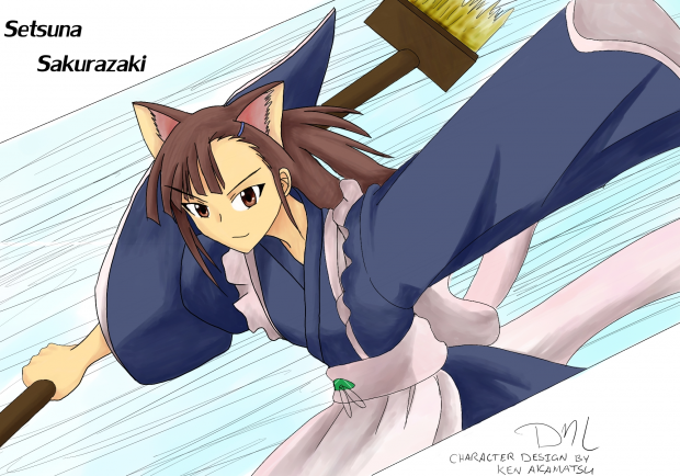 The Maid and the Deck Brush