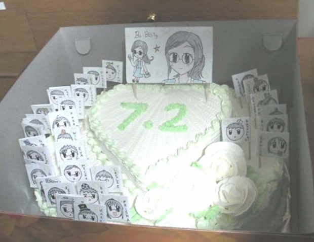 72 Class Party_Cake with ID Flags!!