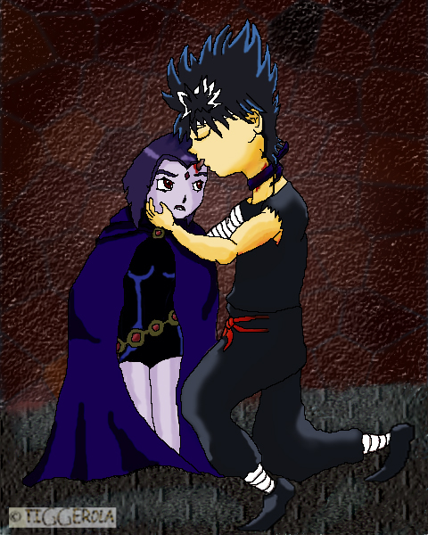 Raven and Hiei lick ~CCDS