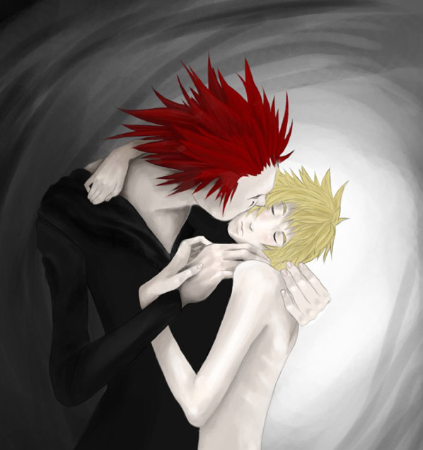 akuroku- The kiss