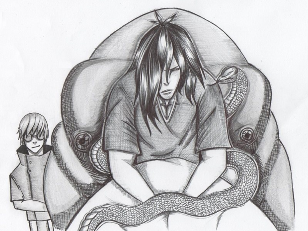 Orochimaru and kid kabuto