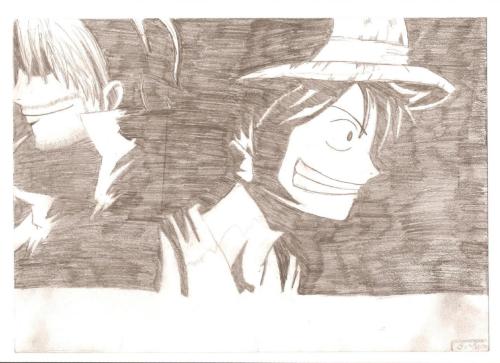 Luffy and Shanks