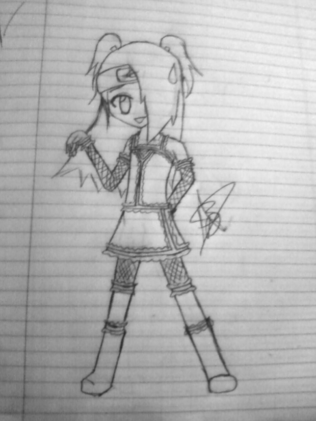 Deidara (in a dress?!?)